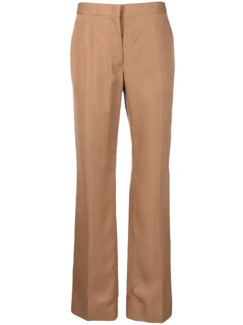 Jil Sander flared tailored trousers Brown J02KA0106J65086