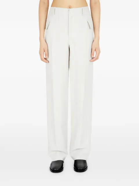 Durazzi Milano flap-pocket trousers Neutrals OP07