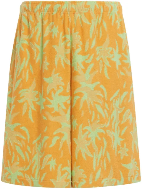 Marni graphic-print drop-crotch shorts PJMU0062A0UTC249
