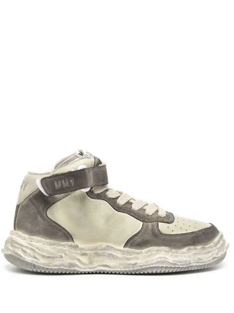 Maison MIHARA YASUHIRO Wayne Brushed suede high-top sneakers Grey A10FW709
