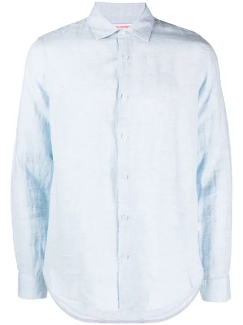Orlebar Brown linen shirt Blue 275612