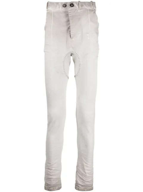 Boris Bidjan Saberi drop-crotch skinny jeans Grey P14SFFTS10001