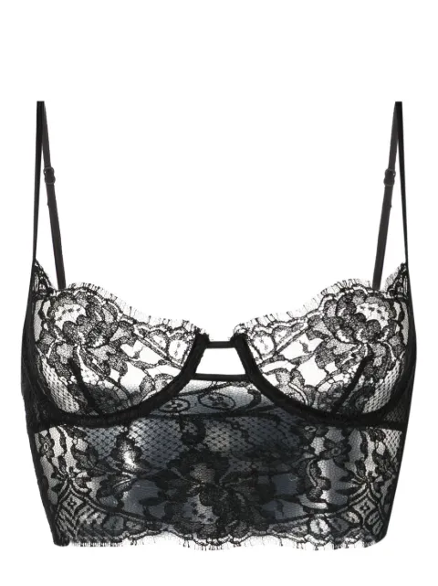 Kiki de Montparnasse lace longline bra Black P231BR101