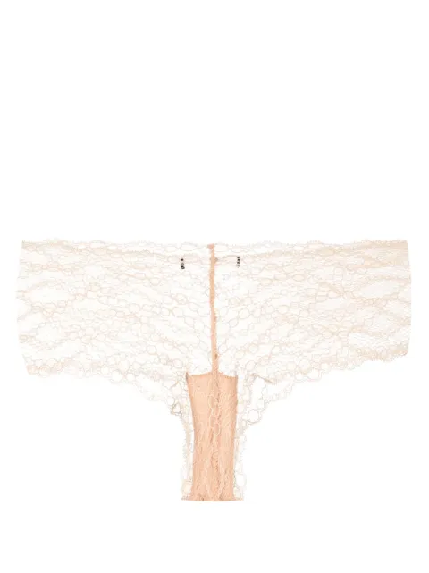 Kiki de Montparnasse mid-rise lace briefs Neutrals C001PN100