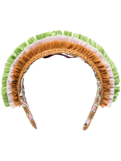 La DoubleJ Halo raffia hairband Neutrals HEB0011RAF003SOLIDOR06