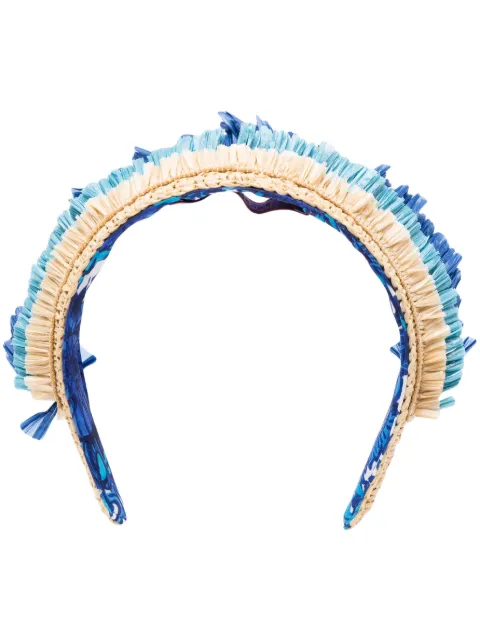 La DoubleJ Halo raffia hairband Neutrals HEB0011RAF003SOLIDBR01