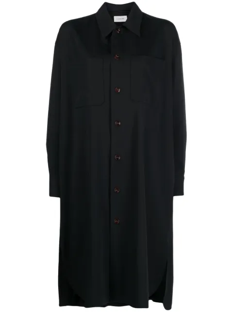 LEMAIRE long-sleeve shirt dress Blue DR1000LF1042
