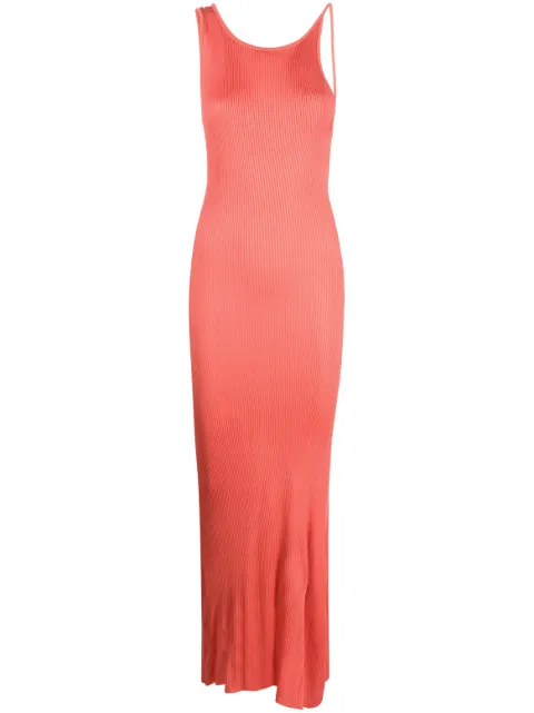 Forte Forte asymmetric ribbed-knit dress Pink 10446MYDRESS