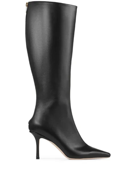 Jimmy Choo Agathe pointed-toe boots Black AGATHEKB85LTC