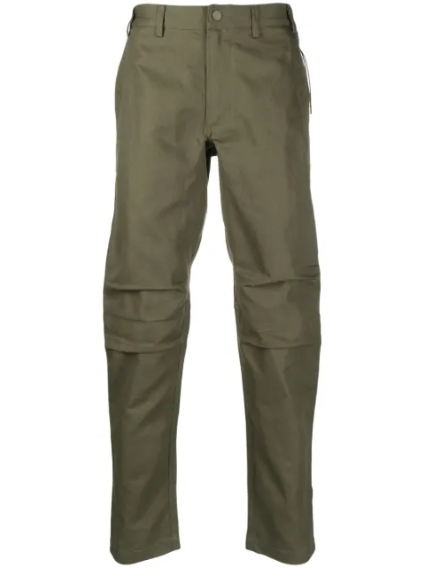 Maharishi logo-patch trousers Green 7024