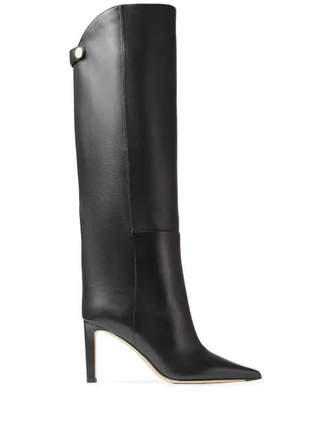 Jimmy Choo Alizze leather boots Black ALIZZEKB85SQM