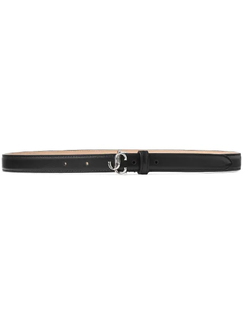 Jimmy Choo mini Helina logo-buckle belt Black MINIHELINAPKR