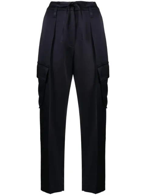 Brunello Cucinelli cropped tailored cargo trousers Blue M0H38P8312C9574