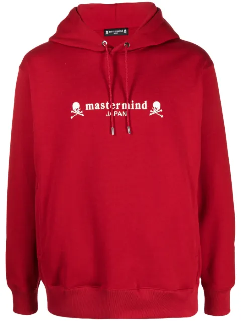 Mastermind Japan logo-print cotton hoodie Red MJ23E10SW041