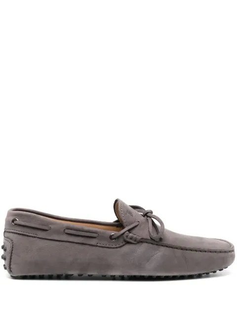 Tod's Gommino lace-up suede loafers Grey XXM0GW054706RN