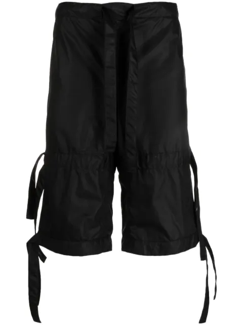 Walter Van Beirendonck Star drawstring cotton shorts Black 2015