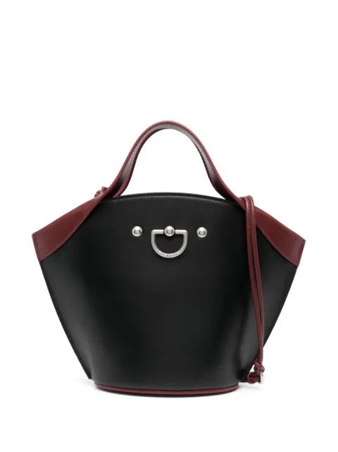Durazzi Milano two-tone leather tote bag Black SS23B03BC
