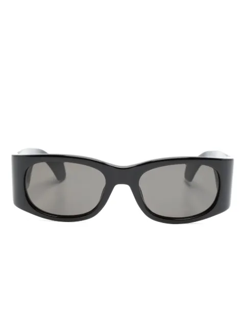 Ambush Eyewear logo-print oval-frame sunglasses Black BERI016S23PLA0011007