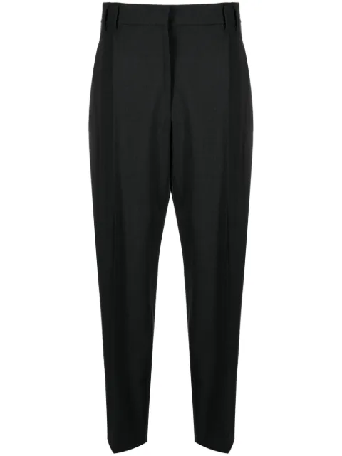 Brunello Cucinelli cropped wool-blend trousers Black M0W07P8308C2803