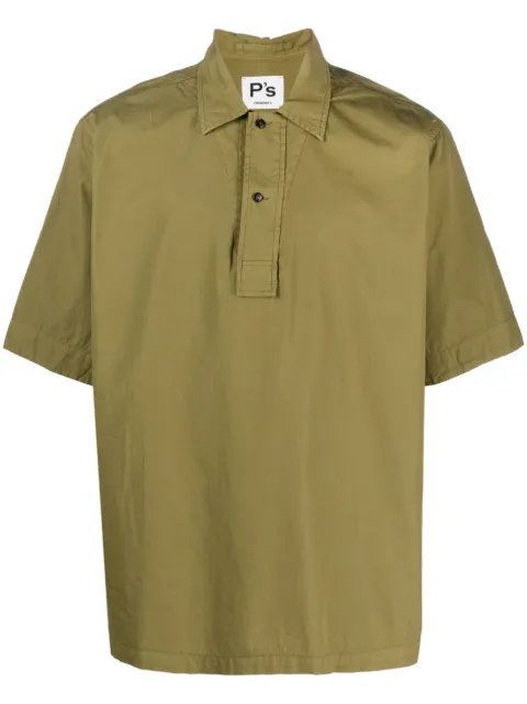 President’S short-sleeve cotton shirt Green P23PPU520P3890569