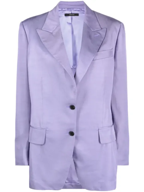 TOM FORD single-breasted blazer Purple GI2916FAX1016