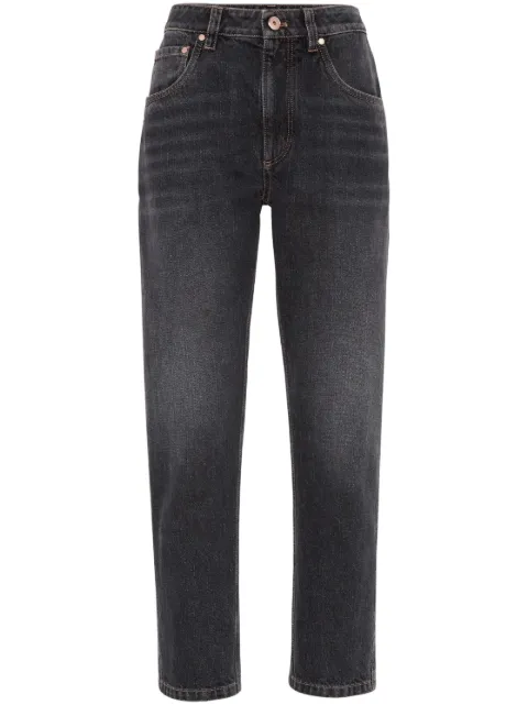 Brunello Cucinelli straight-leg cropped jeans Grey MA095P5847C8999