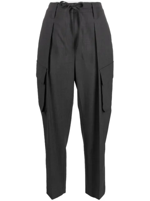 Brunello Cucinelli drawstring tailored trousers Grey M0W07P8312C4078
