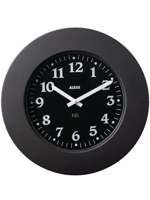 Alessi stainless steel hanging clock Black 11BB