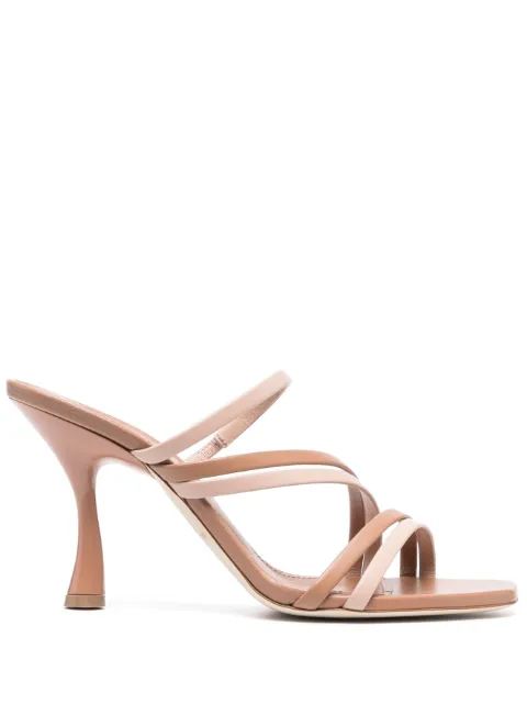 Malone Souliers 90mm Tami sandals Brown TAMI902