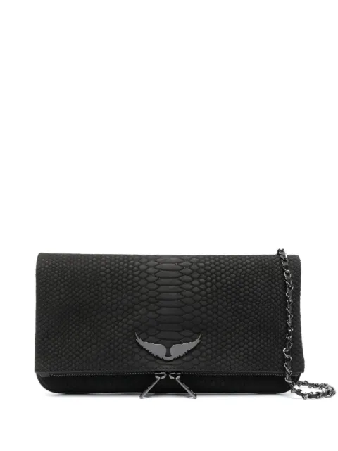 Zadig&Voltaire Rock Soft Savage clutch Black LWBA02223