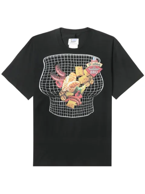Doublet graphic-print cotton T-shirt Black 23SS28CS275