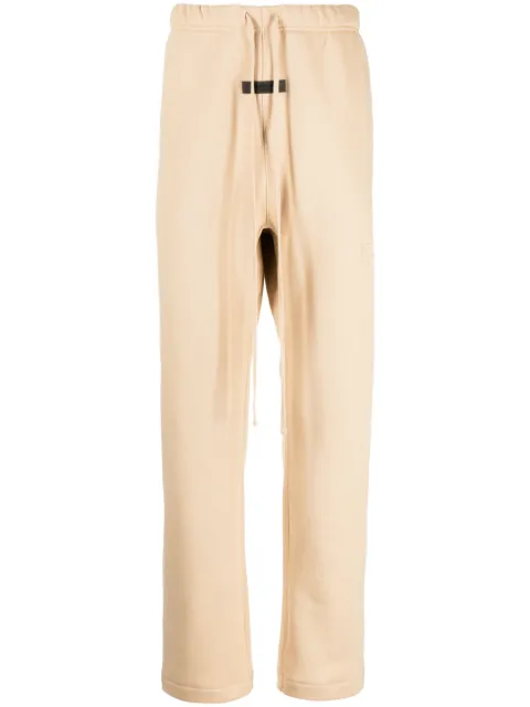 FEAR OF GOD ESSENTIALS drawstring cotton track pants Neutrals 130BT222044F