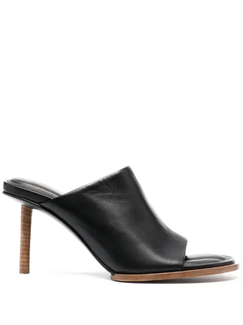 Jacquemus 90mm Les Mules Rond Carré sandals Black 231FO0473073