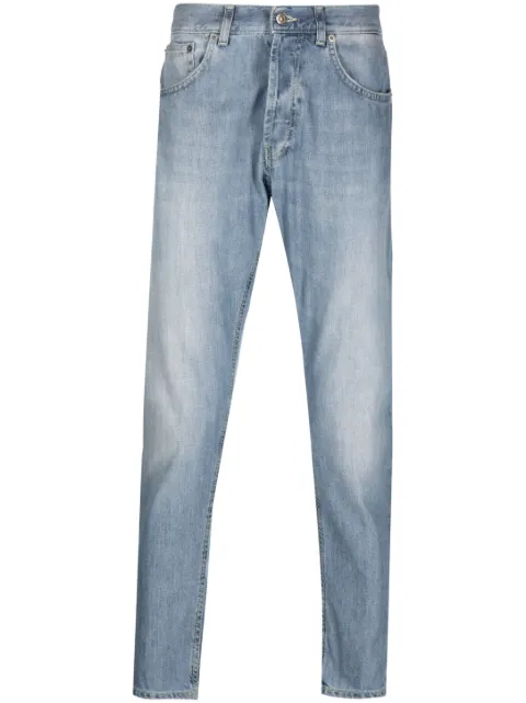 DONDUP faded effect tapered jeans Blue UP576DF0263UFM5