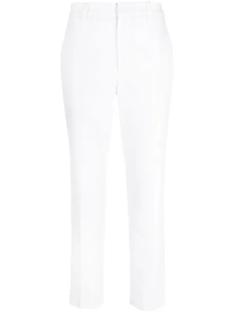 Brunello Cucinelli cropped-leg cotton trousers White MA080P5729C159