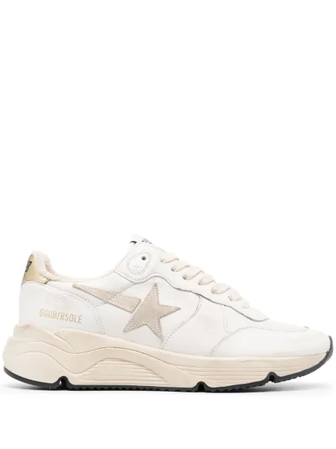 Golden Goose logo-print leather sneakers White GWF00215F004594