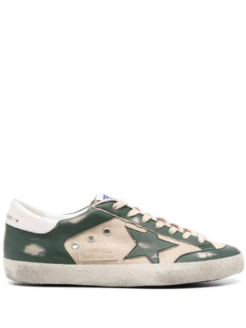 Golden Goose Super-Star mesh panelled sneakers Neutrals GMF00108F004590