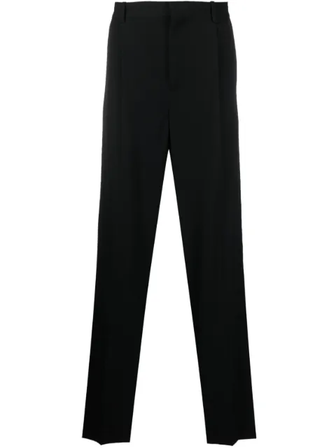 Botter straight-leg pleated wool trousers Black 5030BW092