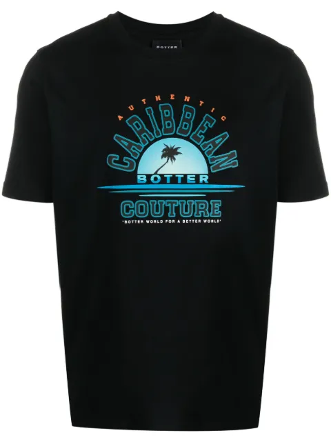 Botter graphic-print short-sleeve T-shirt Black 3019CJ002