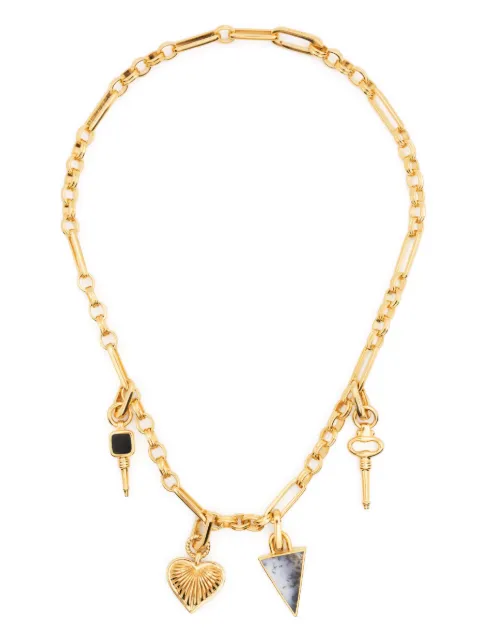 Missoma gold charm chained necklace Gold SGGN5MT