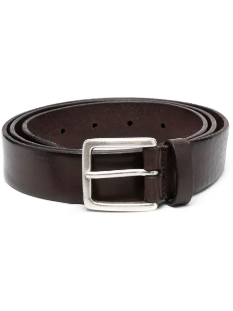 Dell'oglio square-buckle leather belt Brown 2782314614