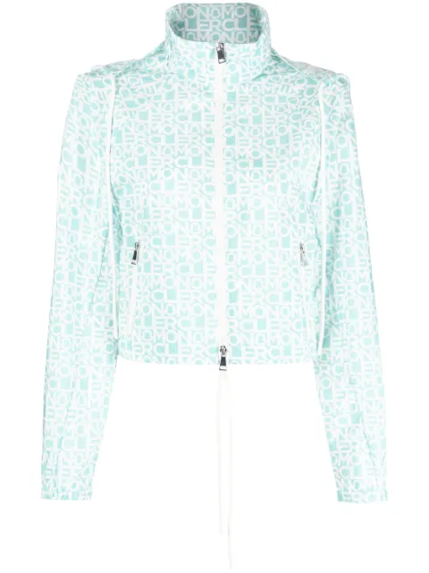 Moncler Alose logo-print jacket Green I10931A00110596S8
