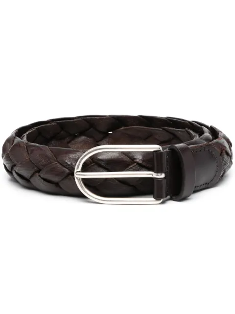 Dell'oglio woven leather belt Brown 3419385114