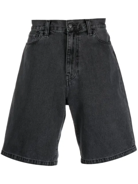 Carhartt WIP logo demin shorts Black I030469