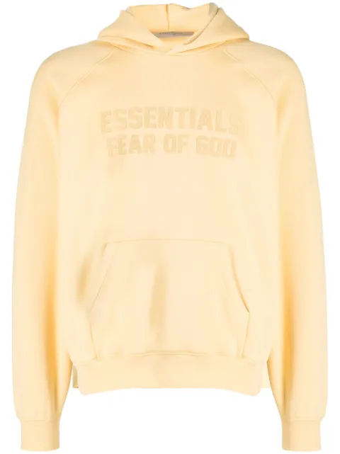 FEAR OF GOD ESSENTIALS Essentials logo-print hoodie Yellow 192BT222052F