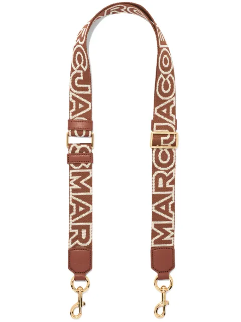 Marc Jacobs The Thin Outline Logo Webbing strap Brown 2S3SST002S02213