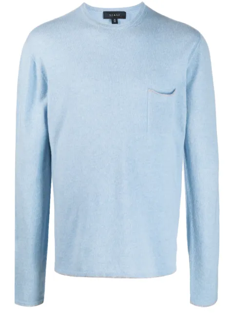 Sease Shore 2.0 cashmere jumper Blue KR037XG006B45