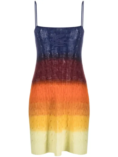 ETRO ombré knitted dress Blue 12829