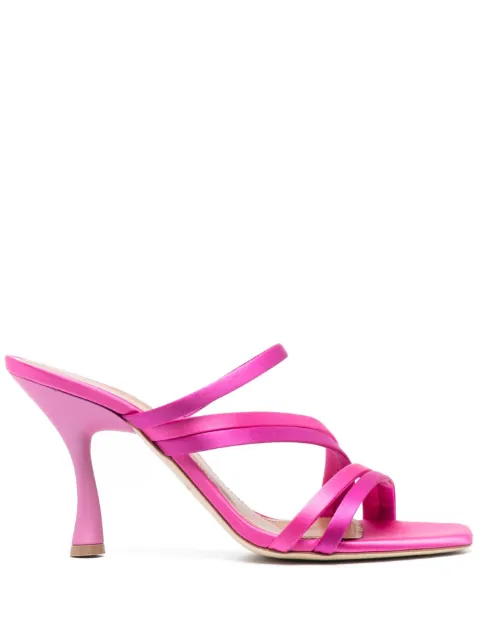 Malone Souliers 100mm sculpted heel sandals Pink TAMI901