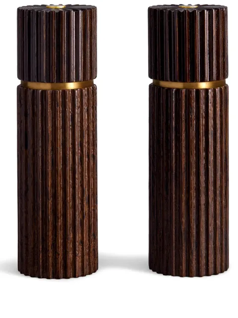 L'Objet Ionic wood salt and pepper mill Brown SP1350